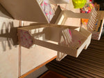 Barbie Doll Quilted Caes Hanger Closet Snap n Store Lot Dresser Acc Hangers Bedr