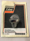 Colony Chrome Fork Tube Bolt Cap 1978^ HARLEY FL FXWG Softail 41MM Forks #9912-2