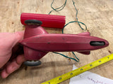 Vtg Rocket Car remote control C 70's Toy MIC Battery Powered 3 wheel Motorcycle