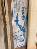 Vtg Megow Super commander Balsa Model Airplane Box Instructions p47 thunderbolt