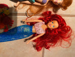 Vtg 1990's Little Mermaid Dolls Accessories disney Mattel Ariel Bambola Simba