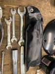 Vtg Kawasaki Factory took kit 1980's Motorcycle Pliers Wrench Screwdriver KZ ZX
