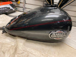 Black Pearl Charcoal Gas Tank Harley Ultra Classic Glide FLH 2008^ Emblems Nice!