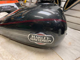 Black Pearl Charcoal Gas Tank Harley Ultra Classic Glide FLH 2008^ Emblems Nice!