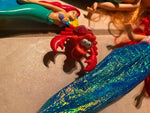 Vtg 1990's Little Mermaid Dolls Accessories disney Mattel Ariel Bambola Simba