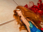 Vtg 1990's Little Mermaid Dolls Accessories disney Mattel Ariel Bambola Simba