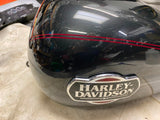 Black Pearl Charcoal Gas Tank Harley Ultra Classic Glide FLH 2008^ Emblems Nice!