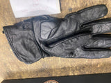 Harley Logo Leather Riding Gloves Med Black Light insulated Bar Shield Motorcycl