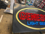 Vtg Genesee Light Beer Sign Bar Room Tavern Man Cave Wall Collectible 23x11