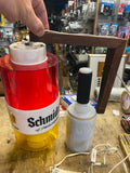 Vtg Schmidts Full Taste Beer Light Sign Hanging Man Cave Tavern Advertising Brew