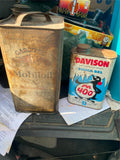 Vtg 1920's Oil Gas Can Gargoyle Mobiloil Antique Spout Vacuum NY Quart metal Tin