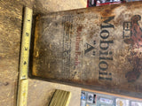 Vtg 1920's Oil Gas Can Gargoyle Mobiloil Antique Spout Vacuum NY Quart metal Tin