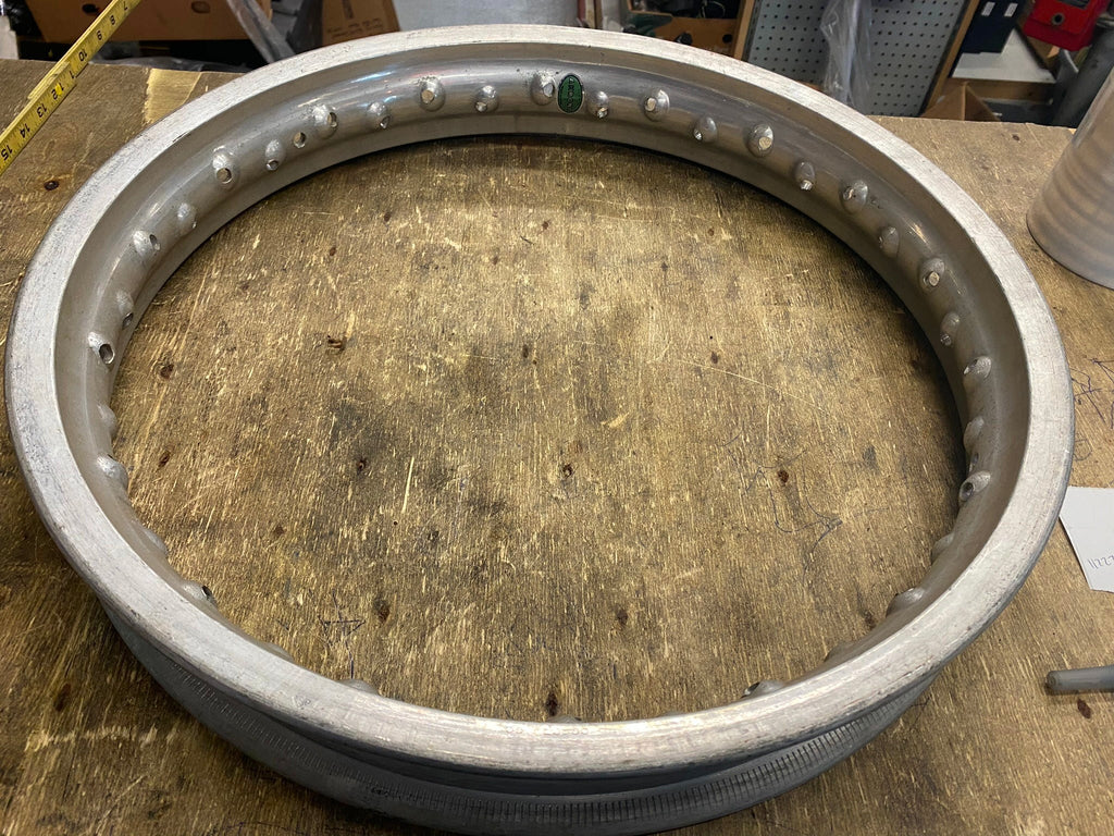 NOS Akront Wheel Rim Aluminum 2.50x18 36 Hole Cafe Racer honda cb kz t ...