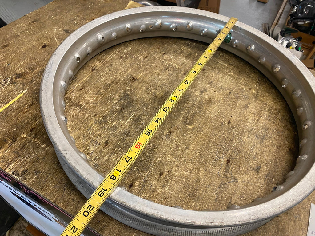NOS Akront Wheel Rim Aluminum 2.50x18 36 Hole Cafe Racer honda cb kz t ...