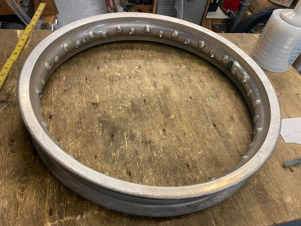 NOS Akront Wheel Rim Aluminum 2.50x18 36 Hole Cafe Racer honda cb kz t ...