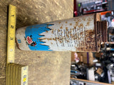 Vtg Davison Silica Gel Metal Quart Size Oil Gas Tin Can Penguin Great Graphics!