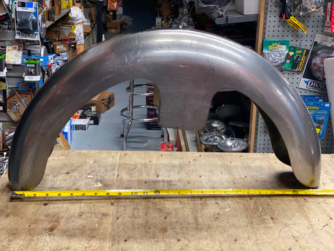 Custom Roller Front Fender Harley Softail Bagger Wide Glide 21" Wheel Steel Chop