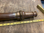 31" Antique Fire fighter Hose Nozzle Farnan Brass Works Cleveland fireman 1911