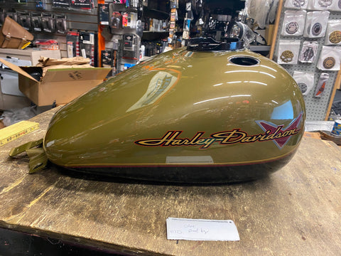 2008^ Road King Gas Fuel Tank Olive Pearl Black FLHR Harley Factory New T/o