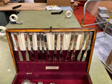 VTG Community finest  Silverplate Silverware Set in Wooden Box