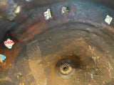 Vtg Pr Gibraltar Stand Up Ashtrays Wolfs Head Auto Dealer Hotel Entrance Antique
