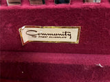 VTG Community finest  Silverplate Silverware Set in Wooden Box
