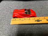 vtg Schuco Akustico 2002 red wind up toy Car Germany collectable rare
