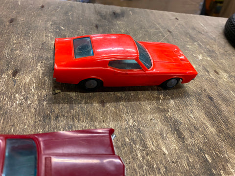 Vtg Funmate Go Cars Ford Mustang Mach 1 Japan Car 1970's Toy 5" Spring loaded!