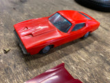 Vtg Funmate Go Cars Ford Mustang Mach 1 Japan Car 1970's Toy 5" Spring loaded!