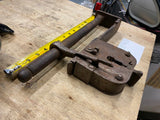 Antique Sliding Hasp Padlock 1600's 1700's Transverse Shank Lock Iron Jail Door