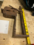 Antique Sliding Hasp Padlock 1600's 1700's Transverse Shank Lock Iron Jail Door