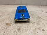 vtg Eldon 1/32 1029-12A 1962 Ford Thunderbird slot car blue racer