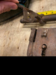 Antique Sliding Hasp Padlock 1600's 1700's Transverse Shank Lock Iron Jail Door