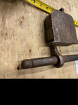 Antique Sliding Hasp Padlock 1600's 1700's Transverse Shank Lock Iron Jail Door