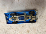 vtg Eldon 1/32 1029-12A 1962 Ford Thunderbird slot car blue racer