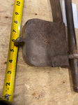 Antique Sliding Hasp Padlock 1600's 1700's Transverse Shank Lock Iron Jail Door