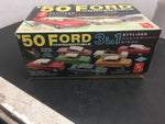 Vintage Original AMT '50 Ford Convertible 3 in 1 Model Kit open box Litho model