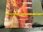 VTG 1986 Becky Wasson Bikini Woman in Grass Prairie 27.5X20 Poster Man Cave