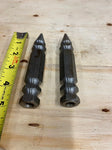 Vtg Old Skool Acorn Hex Style Footpegs Harley Chopper Highway Forward Pegs 70's!