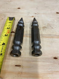 Vtg Old Skool Acorn Hex Style Footpegs Harley Chopper Highway Forward Pegs 70's!