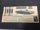VINTAGE AMT 1966 FORD THUNDERBIRD TOWN LANDAU hardtop 1:25 scale original w/ box