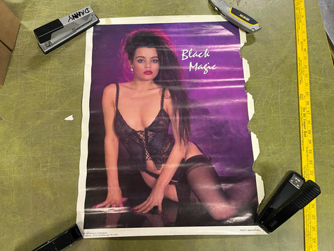 VTG 1989 Monarch Publications Sam Maxwell Black Magic 22.5X17 Poster