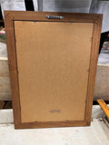 vtg Becks German Import Mirrored Framed advertising bar sign 19X14 man cave