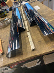Chrome Heat Shields mufflers Harley Touring FLH Bagger Vance 3 1/2 Custom Exhaus