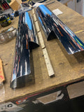 Chrome Heat Shields mufflers Harley Touring FLH Bagger Vance 3 1/2 Custom Exhaus