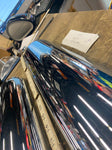Chrome Heat Shields mufflers Harley Touring FLH Bagger Vance 3 1/2 Custom Exhaus