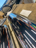 Chrome Heat Shields mufflers Harley Touring FLH Bagger Vance 3 1/2 Custom Exhaus