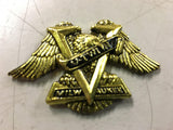 Vtg Small Milwaukee Emblem Badge Eagle VTWIN Medallion Harley Points sissybar co