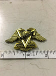 Vtg Small Milwaukee Emblem Badge Eagle VTWIN Medallion Harley Points sissybar co