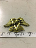 Vtg Small Milwaukee Emblem Badge Eagle VTWIN Medallion Harley Points sissybar co